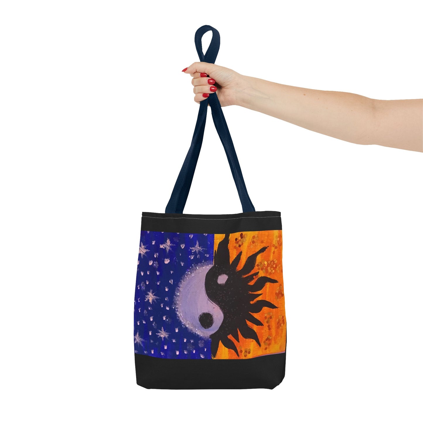 Sun and Moon Yin Yang Tote Bag - Reusable Everyday Tote for Nature Lovers