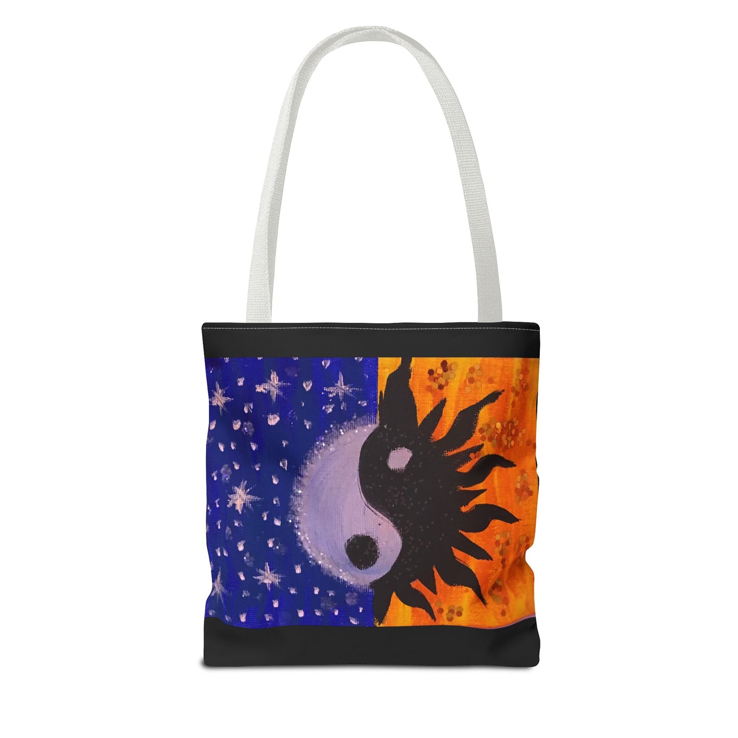 Sun and Moon Yin Yang Tote Bag - Reusable Everyday Tote for Nature Lovers