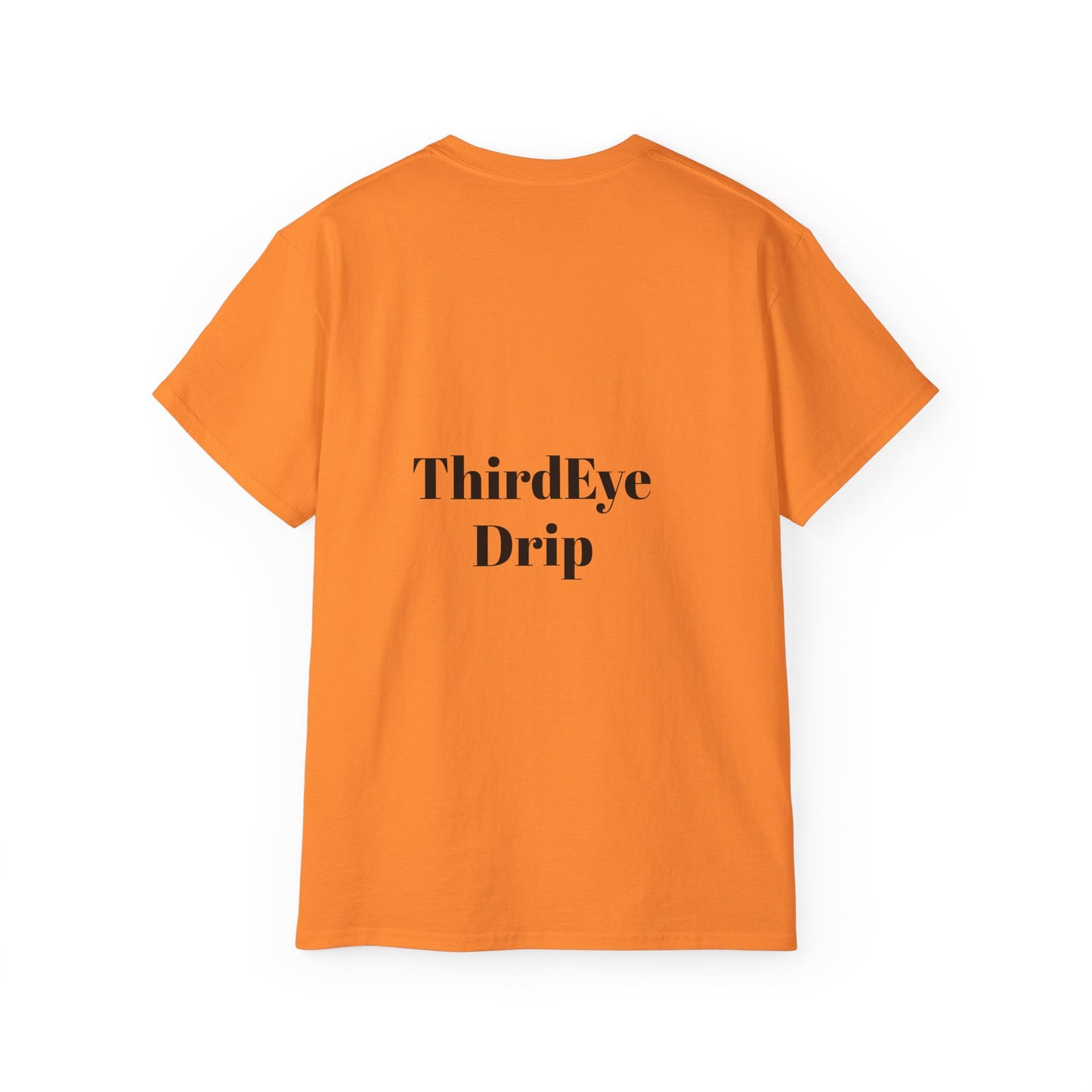 Unisex Ultra Cotton Tee with Floral Artwork - Third Eye Drip Design