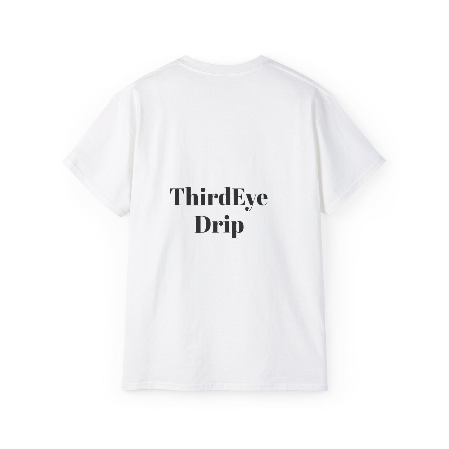 Unisex Ultra Cotton Tee with Floral Artwork - Third Eye Drip Design