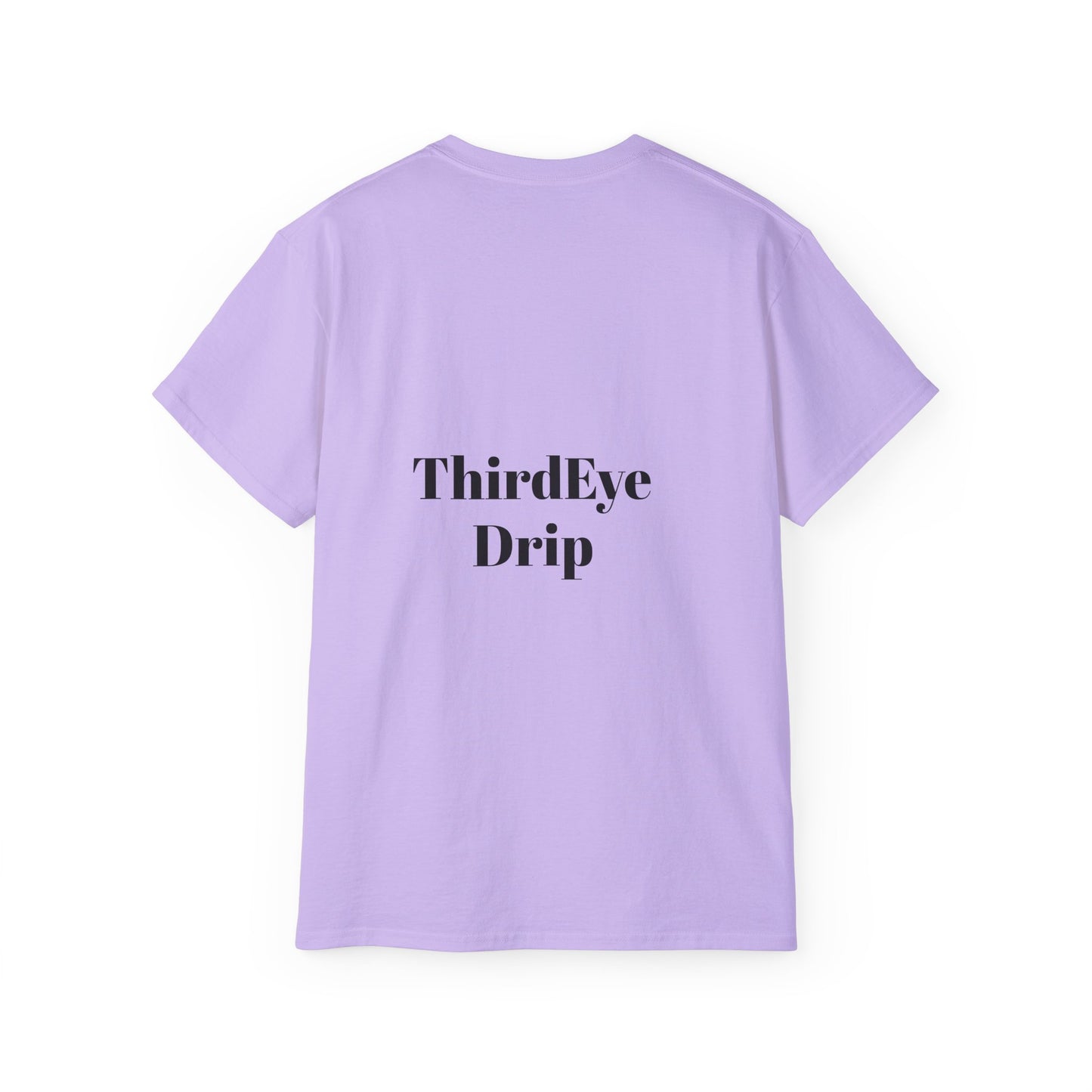 Unisex Ultra Cotton Tee with Floral Artwork - Third Eye Drip Design