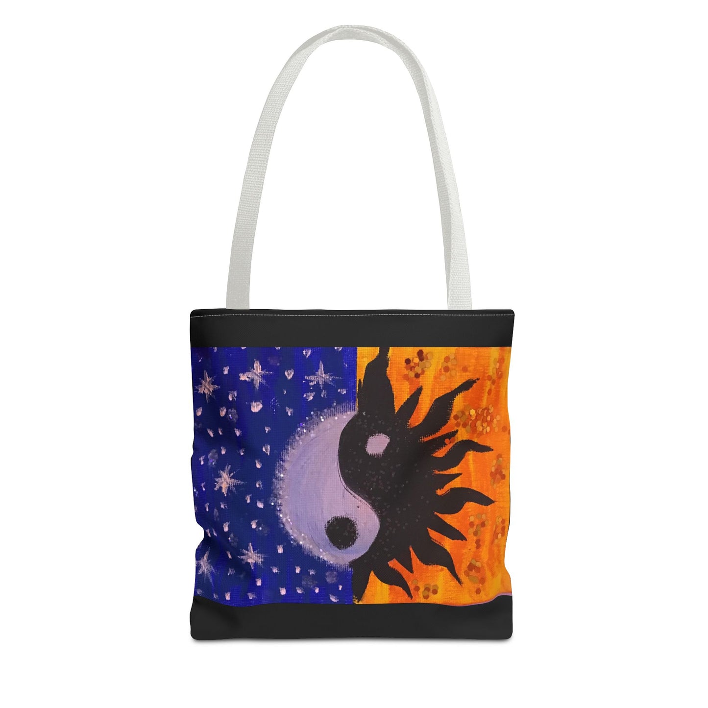 Sun and Moon Yin Yang Tote Bag - Reusable Everyday Tote for Nature Lovers