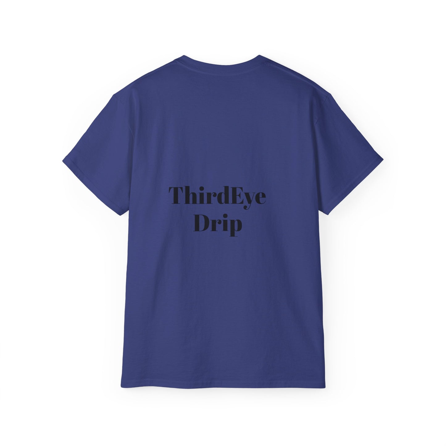 Unisex Ultra Cotton Tee with Floral Artwork - Third Eye Drip Design
