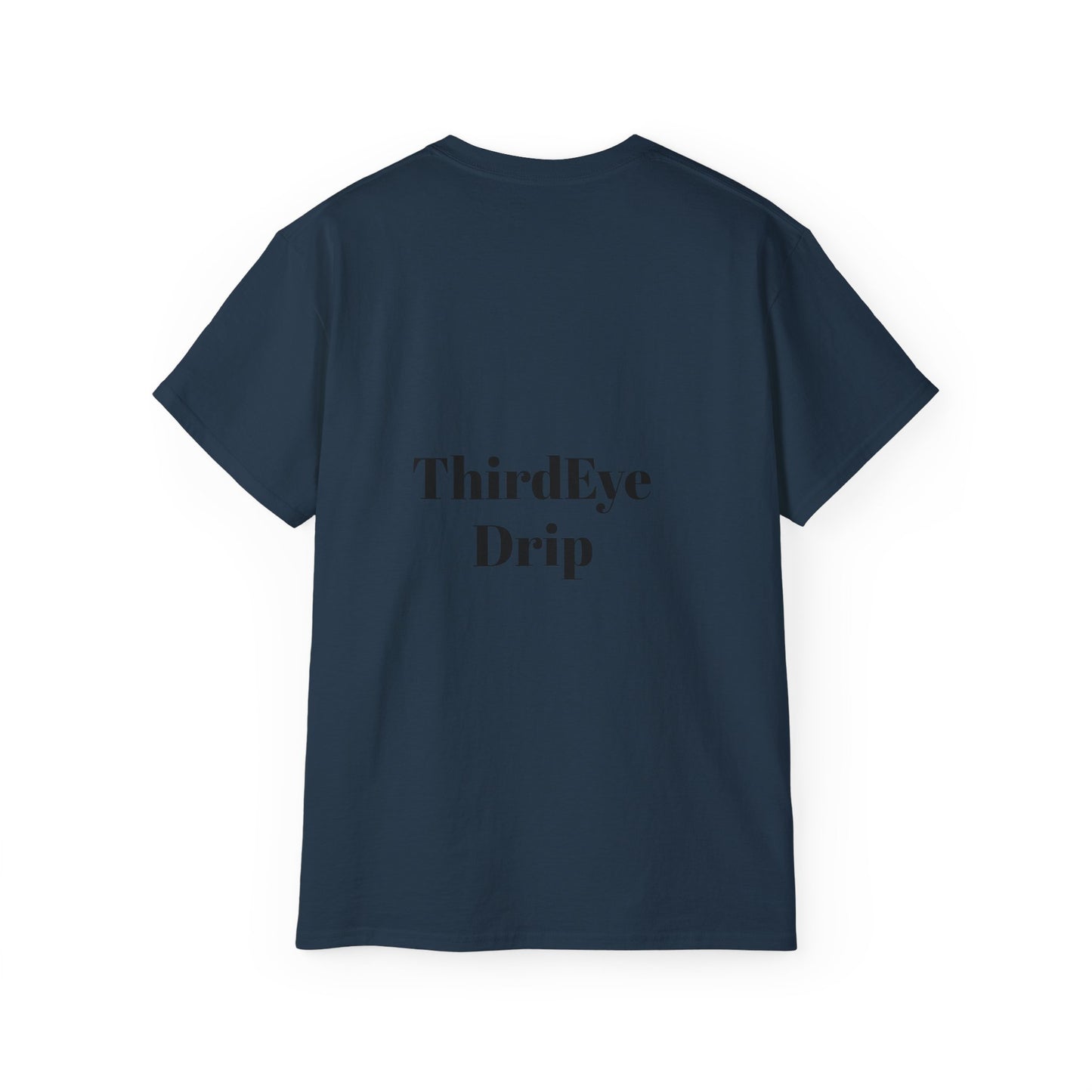 Unisex Ultra Cotton Tee with Floral Artwork - Third Eye Drip Design
