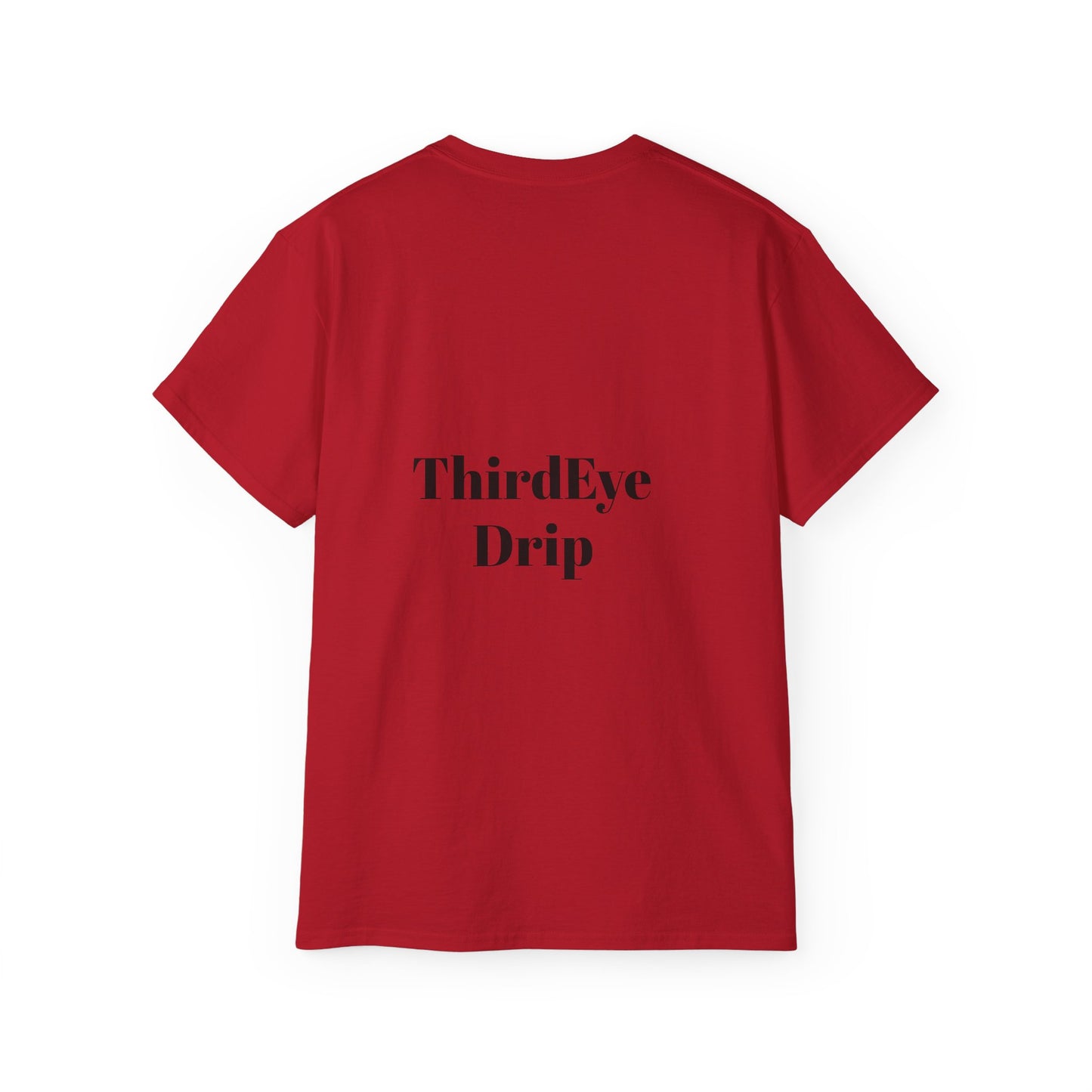 Unisex Ultra Cotton Tee with Floral Artwork - Third Eye Drip Design
