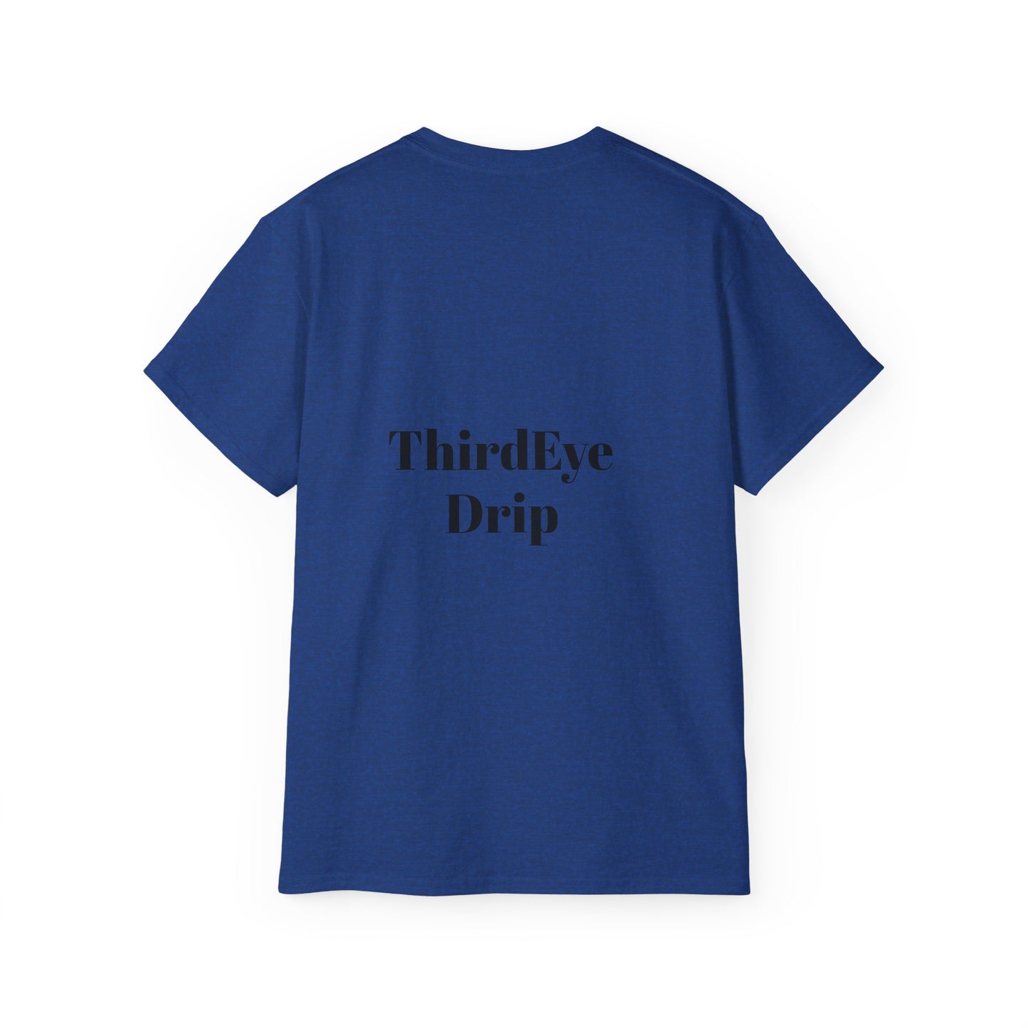 Unisex Ultra Cotton Tee with Floral Artwork - Third Eye Drip Design