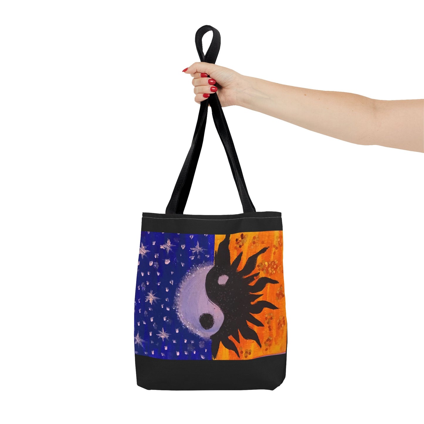 Sun and Moon Yin Yang Tote Bag - Reusable Everyday Tote for Nature Lovers