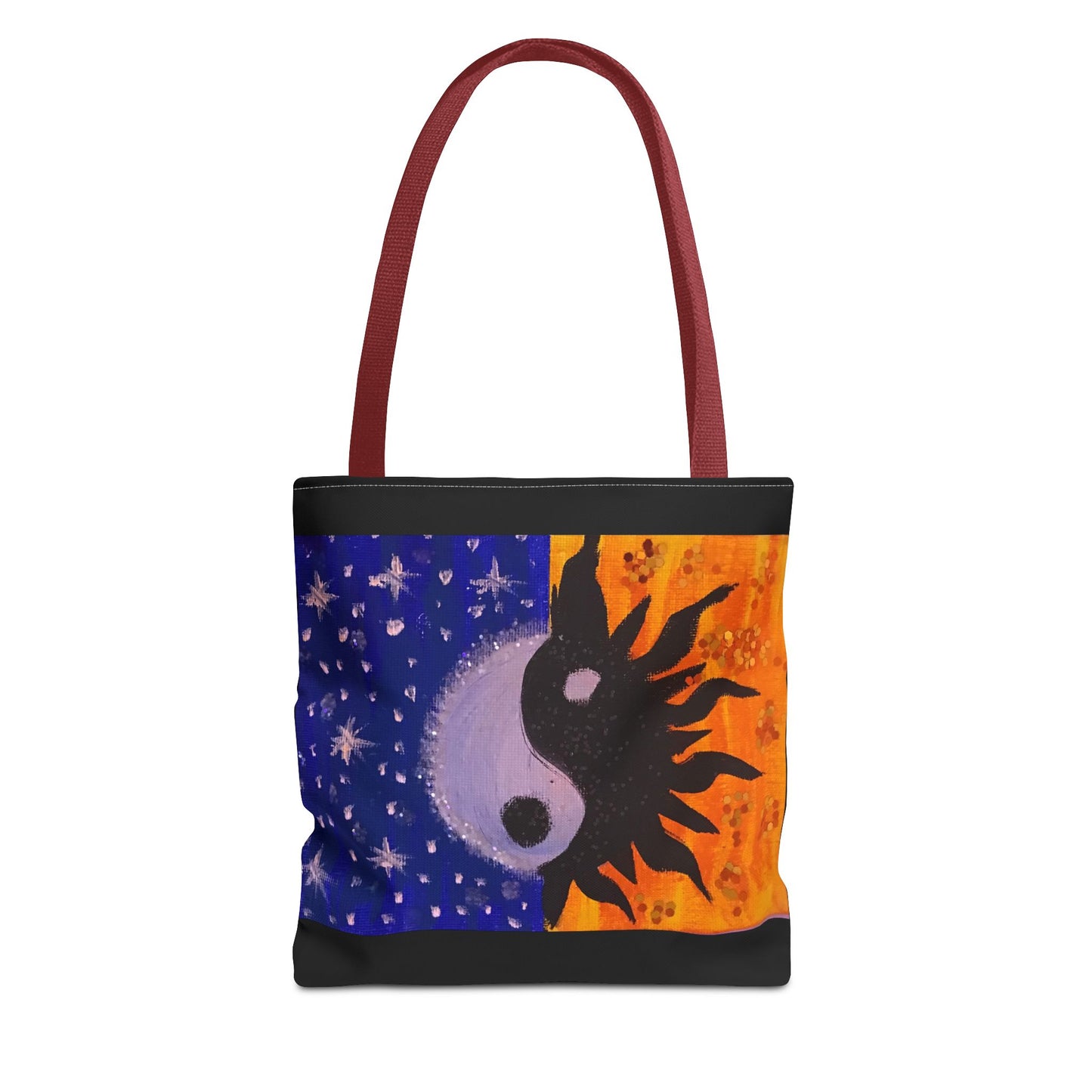 Sun and Moon Yin Yang Tote Bag - Reusable Everyday Tote for Nature Lovers