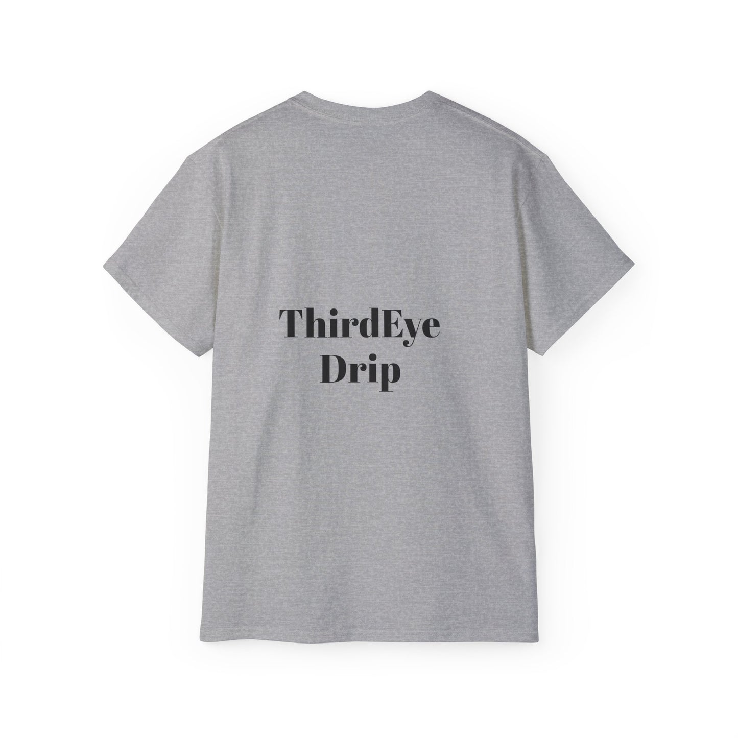 Unisex Ultra Cotton Tee with Floral Artwork - Third Eye Drip Design
