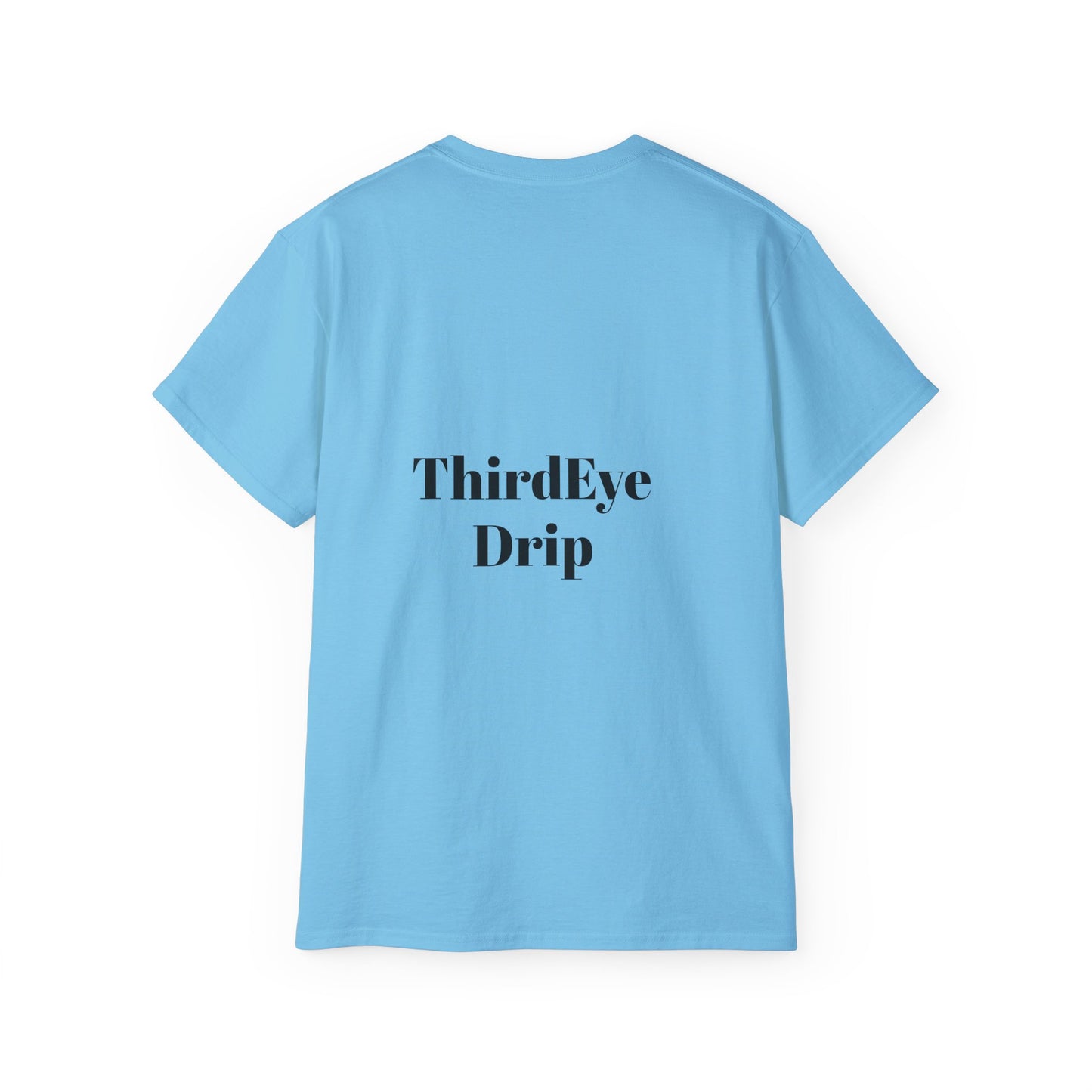 Unisex Ultra Cotton Tee with Floral Artwork - Third Eye Drip Design