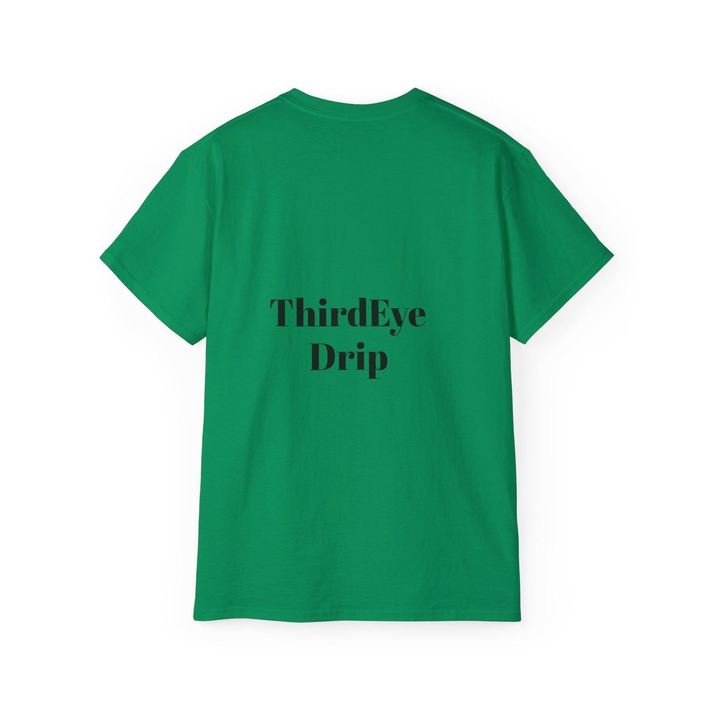 Unisex Ultra Cotton Tee with Floral Artwork - Third Eye Drip Design