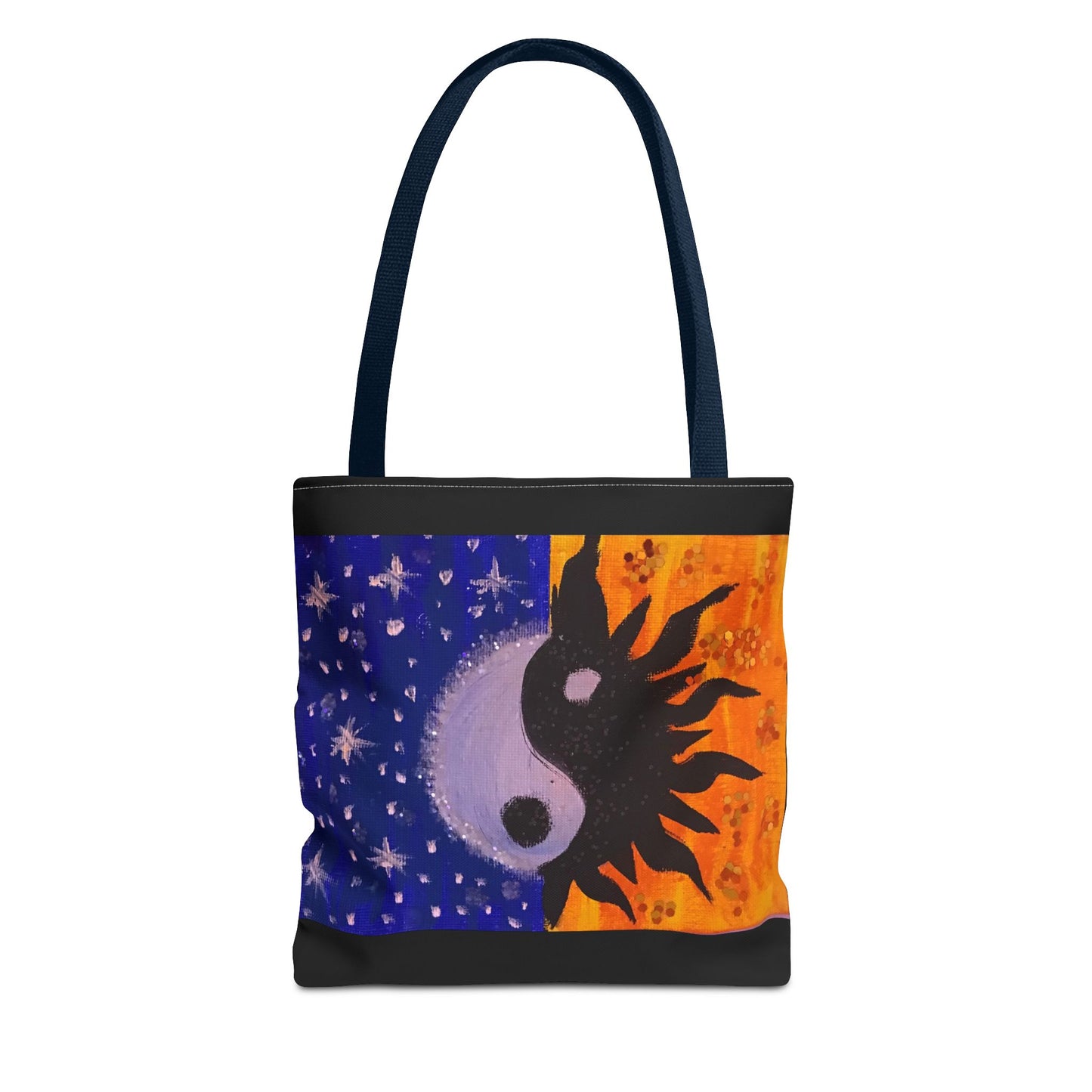 Sun and Moon Yin Yang Tote Bag - Reusable Everyday Tote for Nature Lovers