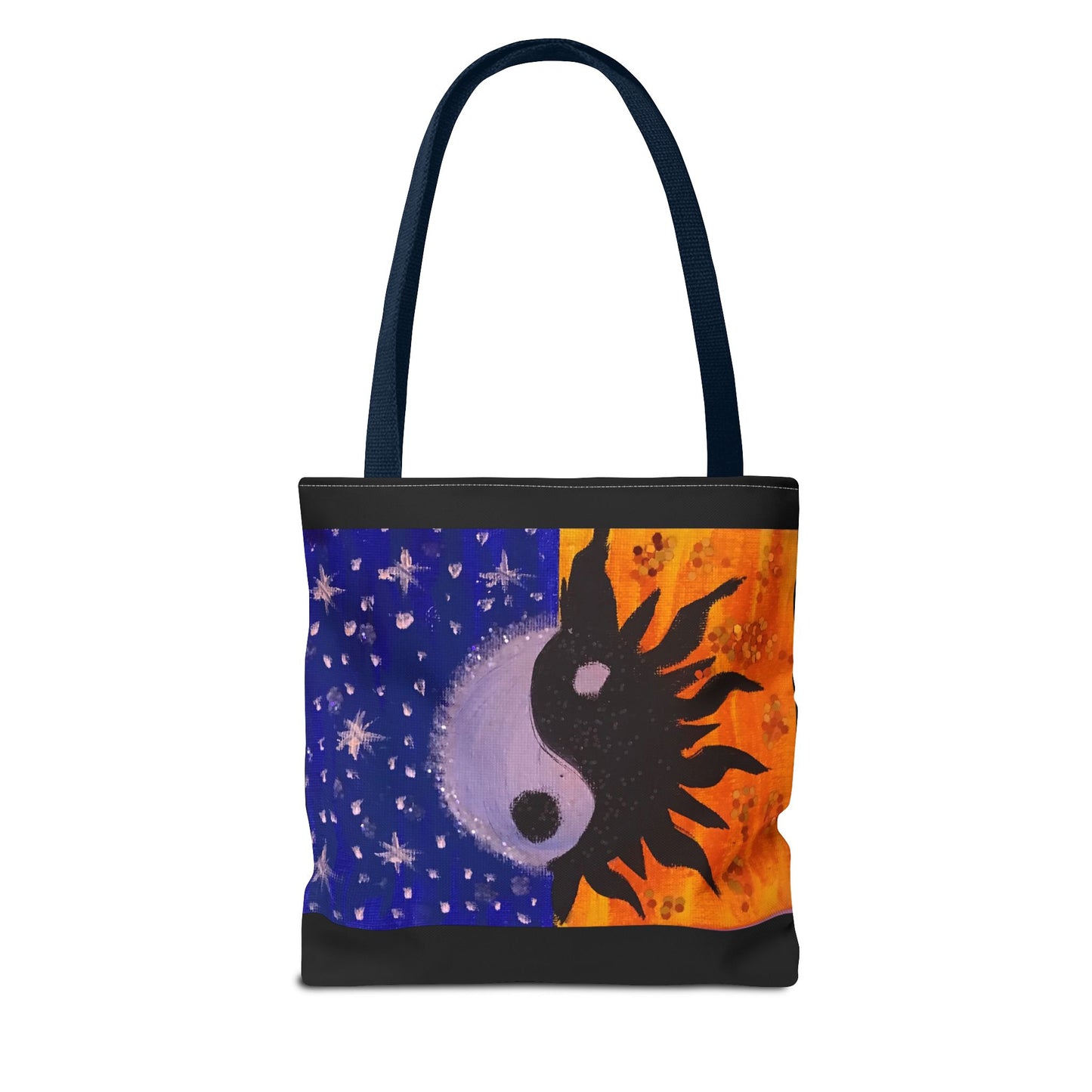 Sun and Moon Yin Yang Tote Bag - Reusable Everyday Tote for Nature Lovers