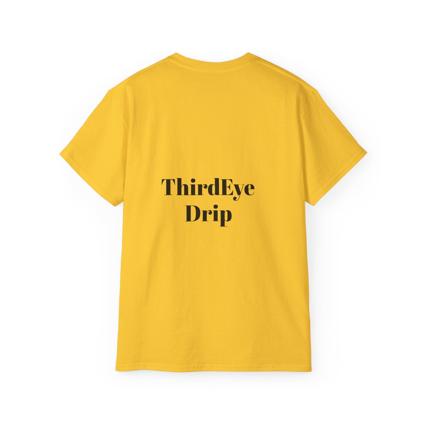Unisex Ultra Cotton Tee with Floral Artwork - Third Eye Drip Design