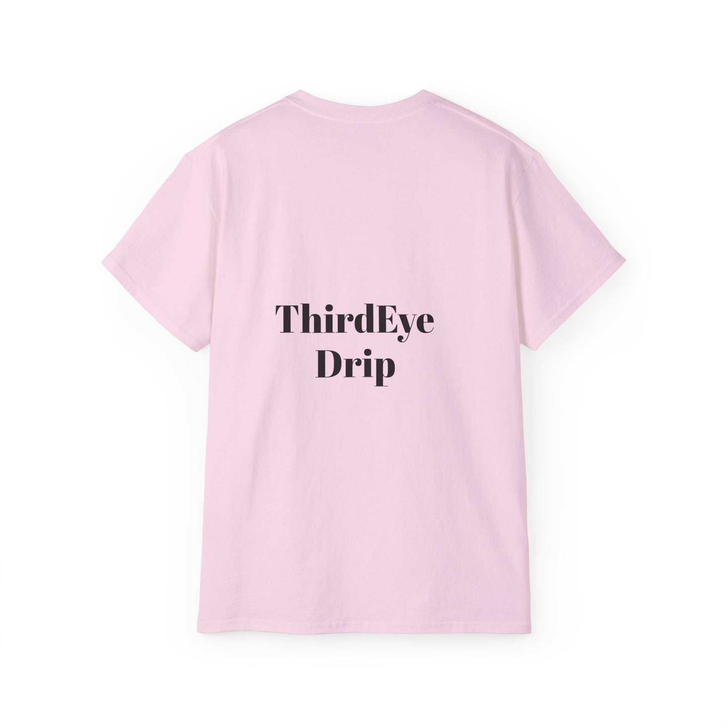 Unisex Ultra Cotton Tee with Floral Artwork - Third Eye Drip Design