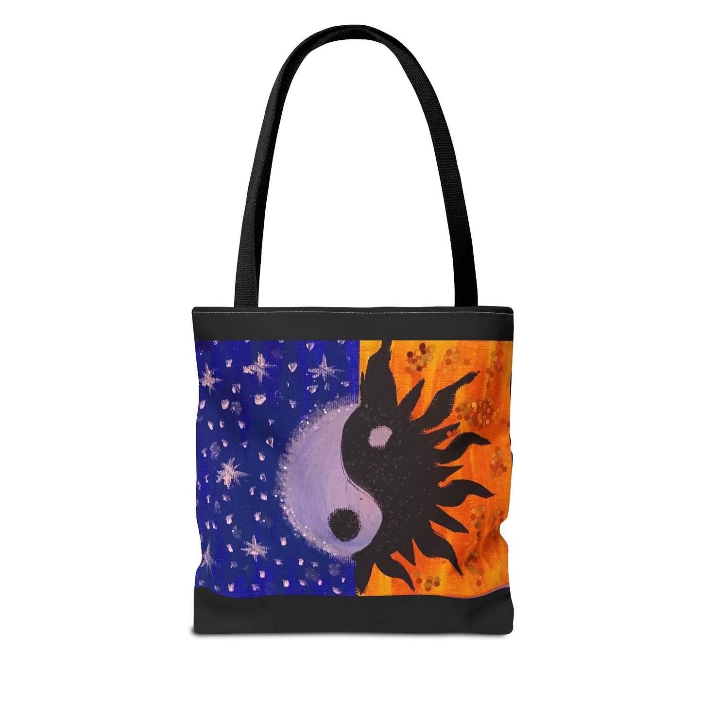 Sun and Moon Yin Yang Tote Bag - Reusable Everyday Tote for Nature Lovers
